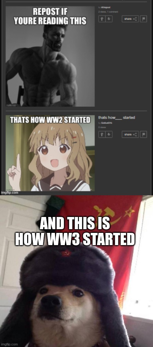 AND THIS IS HOW WW3 STARTED | image tagged in russian doge | made w/ Imgflip meme maker