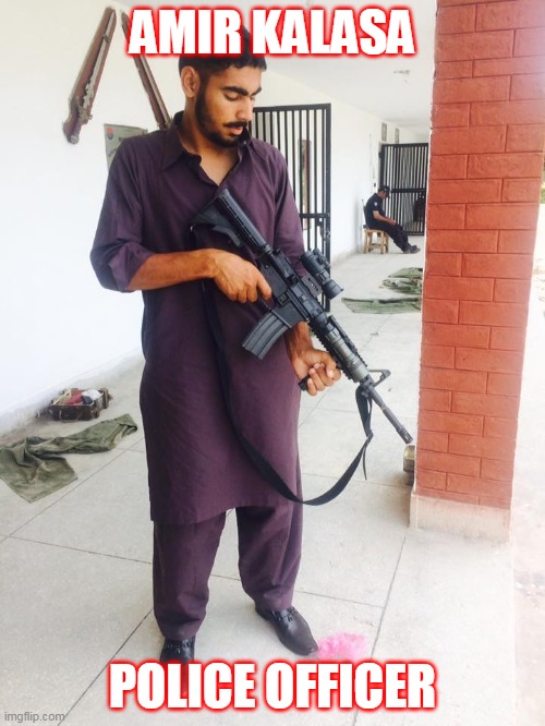 CH Amir Kalasa police | AMIR KALASA; POLICE OFFICER | image tagged in gifs,amir kalasa,ch amir kalasa,pakistan,angry pakistani fan | made w/ Imgflip meme maker