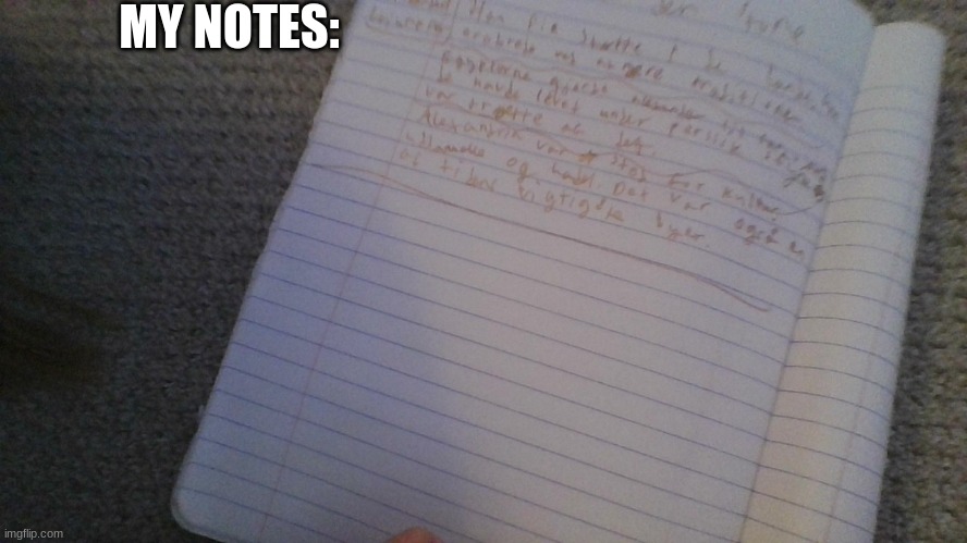 MY NOTES: | made w/ Imgflip meme maker