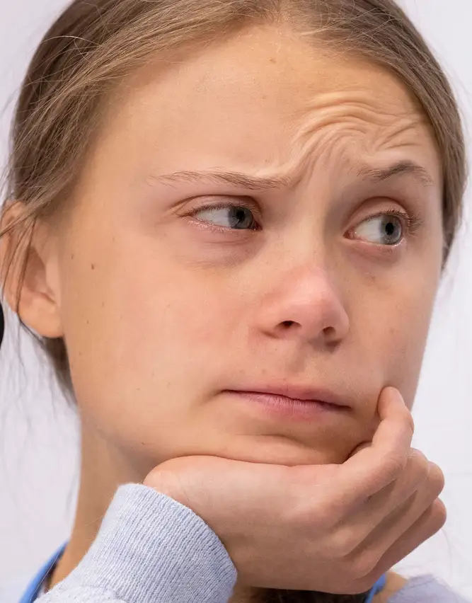 Greta Thunberg isn't impressed JPP Swede Swedish environmental Blank Meme Template