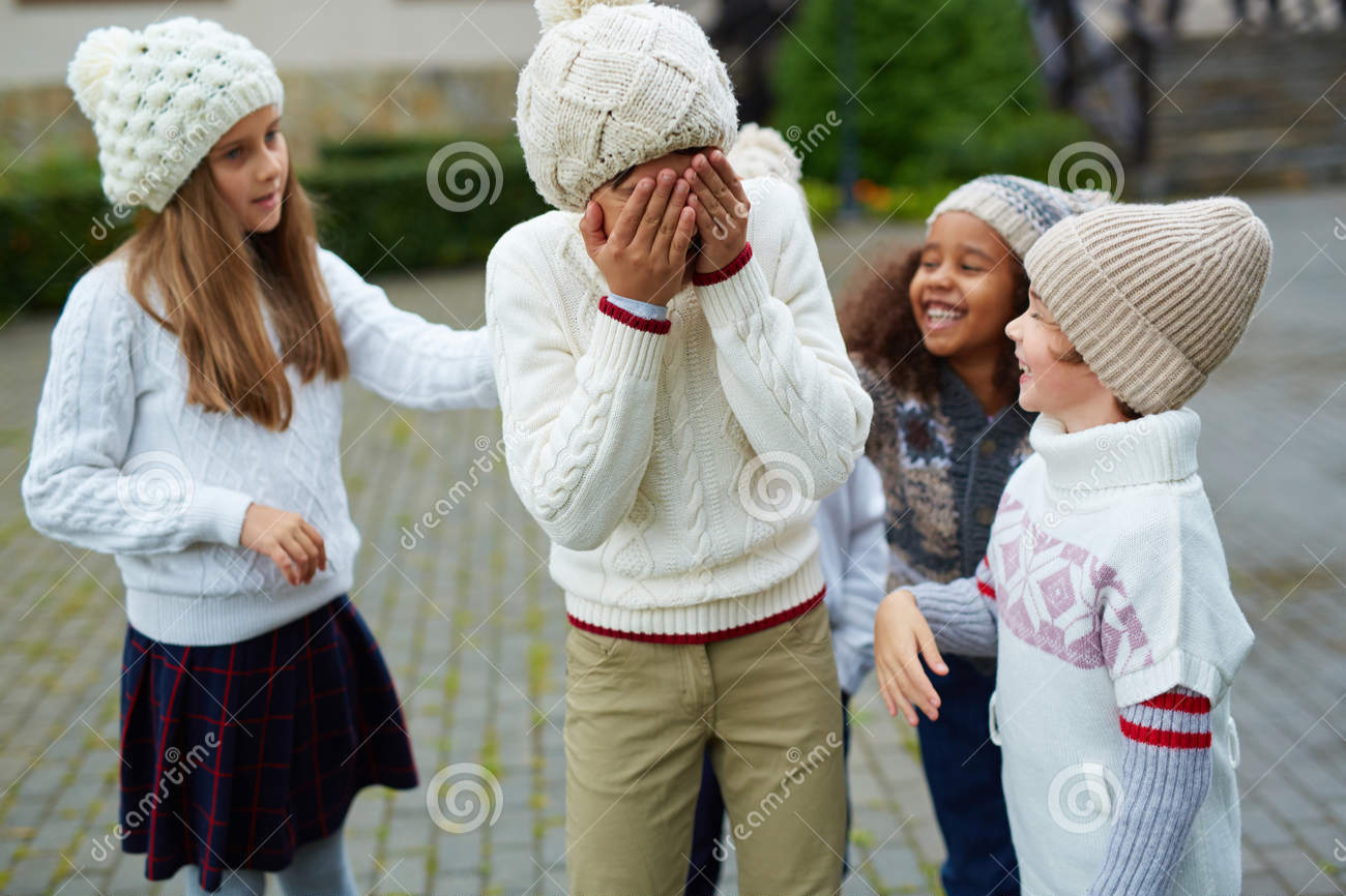 High Quality Bullied schoolchildren Blank Meme Template