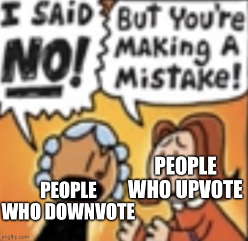 Judge Yelling At A Person | PEOPLE WHO UPVOTE; PEOPLE WHO DOWNVOTE | image tagged in judge yelling at a person | made w/ Imgflip meme maker