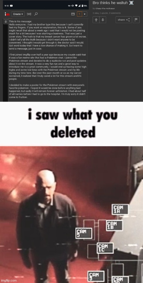 image tagged in i saw what you deleted | made w/ Imgflip meme maker