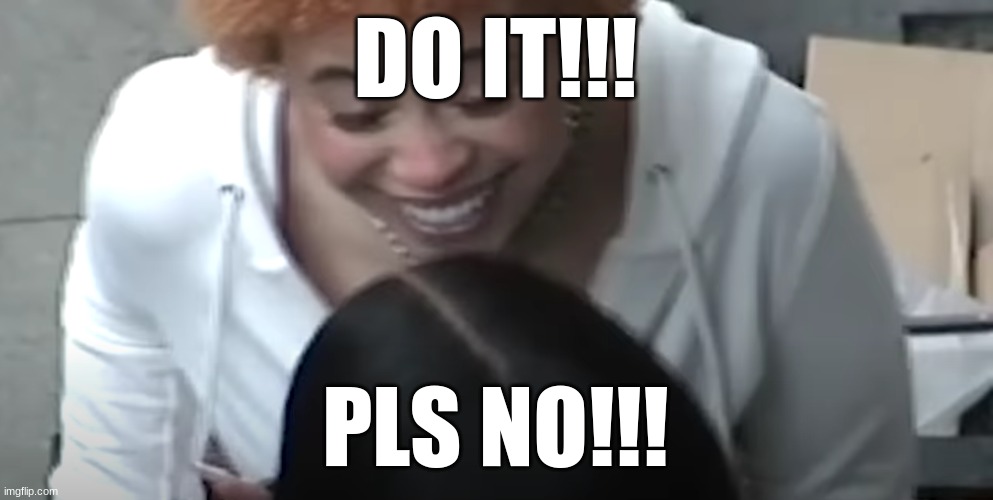 icity spicity | DO IT!!! PLS NO!!! | image tagged in ice spice pls no | made w/ Imgflip meme maker