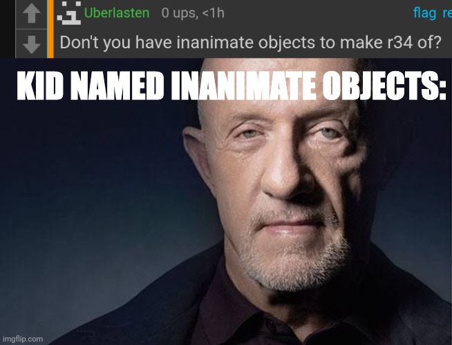 KID NAMED INANIMATE OBJECTS: | image tagged in kid named | made w/ Imgflip meme maker