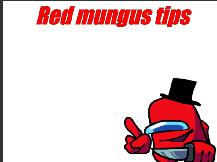 High Quality Red mungus tips Blank Meme Template