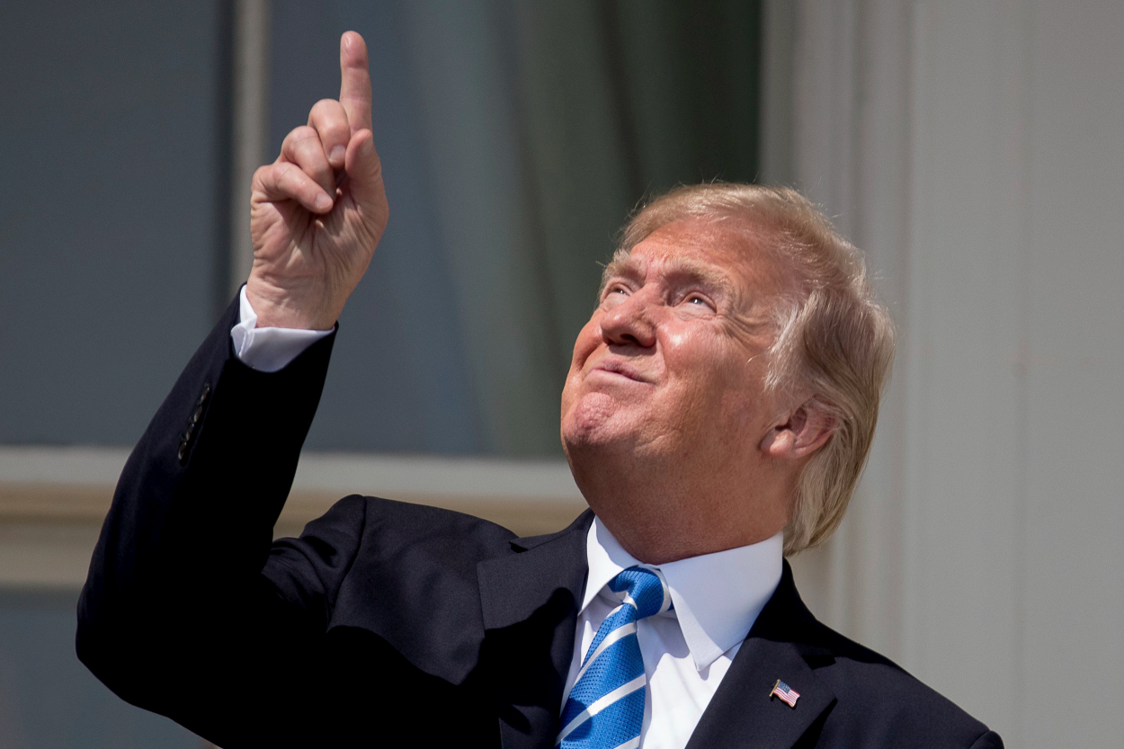 Trump Eclipse Blank Meme Template