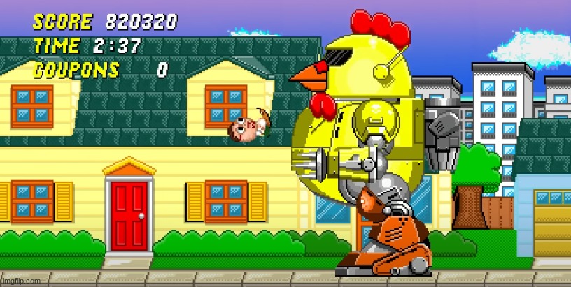 Remember when the last chicken fight was in a 90's game!? | image tagged in family guy,sonic the hedgehog | made w/ Imgflip meme maker