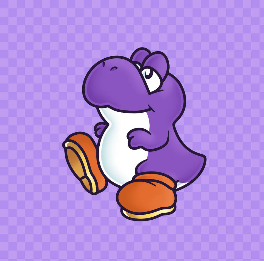 Purple Yoshi Blank Meme Template