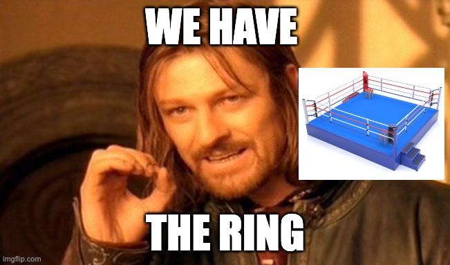 We have the ring | WE HAVE; THE RING | image tagged in memes,one does not simply | made w/ Imgflip meme maker