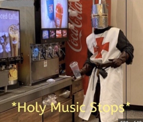 High Quality holy music stops Blank Meme Template