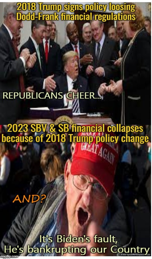 It's never Trumps fault | image tagged in donald trump,maga,bankruptcy,politics,republicans | made w/ Imgflip meme maker