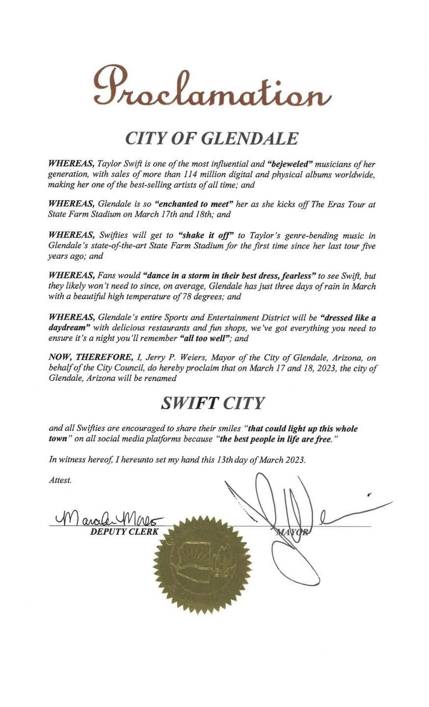Swift City proclamation Blank Meme Template