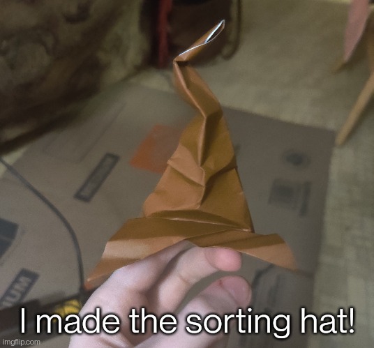 If you want a link to the tutorial just ask | I made the sorting hat! | made w/ Imgflip meme maker