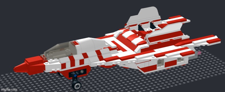 I built the Candy Crane (Candystripe's fighter jet/spaceship) with LEGO | made w/ Imgflip meme maker