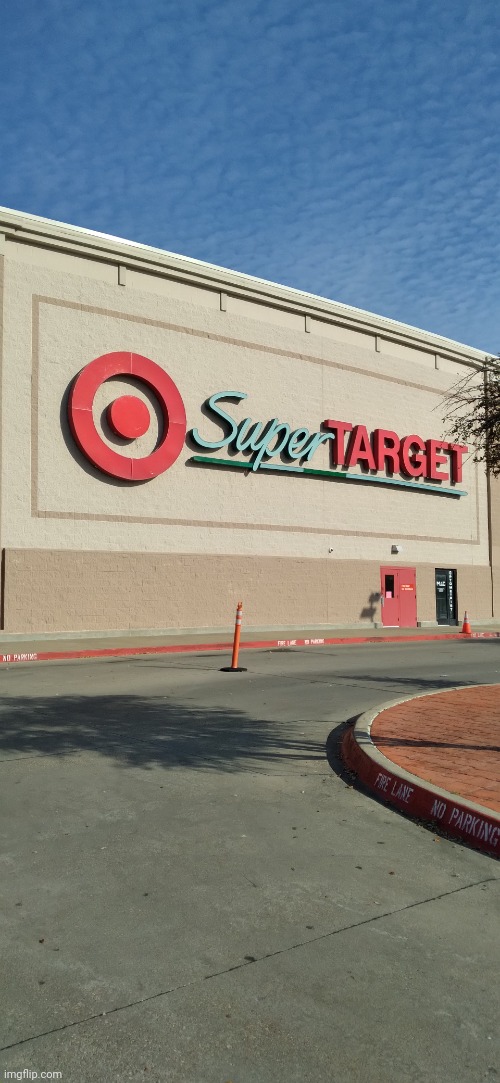 Goofy looking Super Target logo in Garland. | made w/ Imgflip meme maker