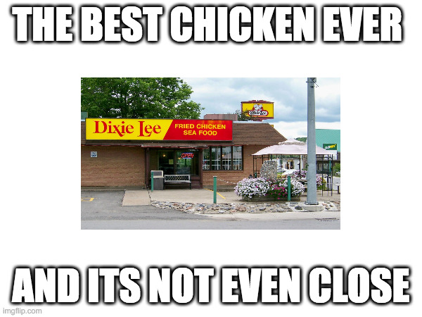Dixie Lee | THE BEST CHICKEN EVER; AND ITS NOT EVEN CLOSE | image tagged in chicken wings | made w/ Imgflip meme maker
