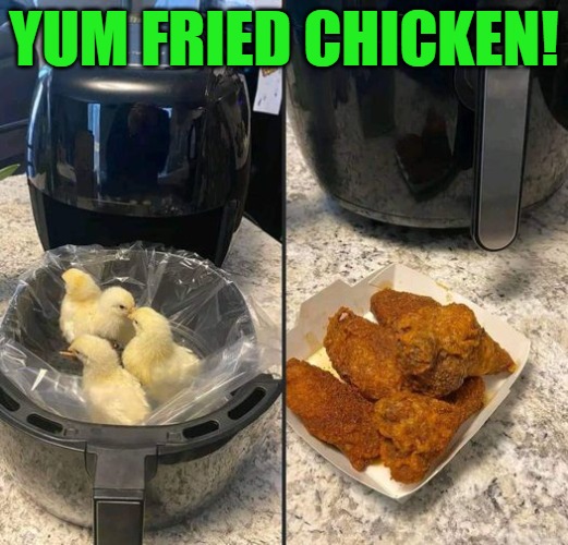 fried chicken | YUM FRIED CHICKEN! | image tagged in fried,chicken,americas favorite memer kewlew | made w/ Imgflip meme maker