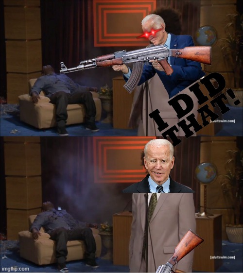 Biden killed hanibal | image tagged in joe biden,evil overlord rules,i will find you and kill you,but thats none of my business | made w/ Imgflip meme maker
