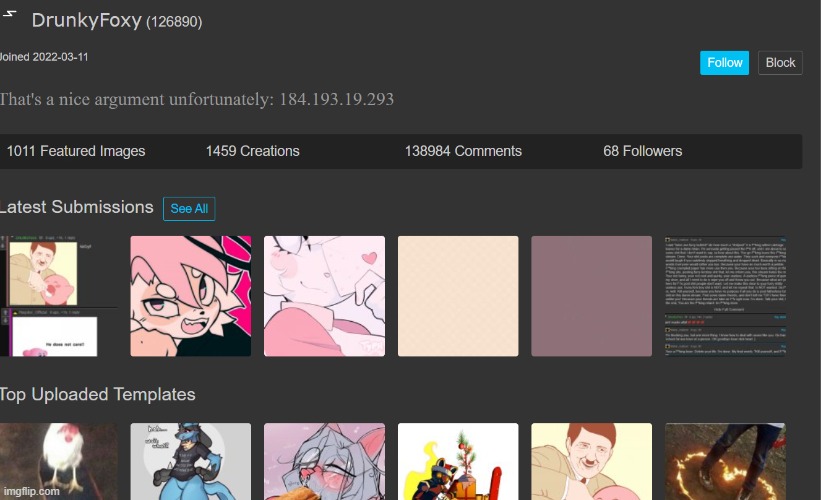 ah yes, a normal profile | made w/ Imgflip meme maker