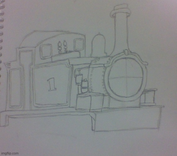 Tom (W.I.P) | image tagged in thomas the tank engine,drawing | made w/ Imgflip meme maker