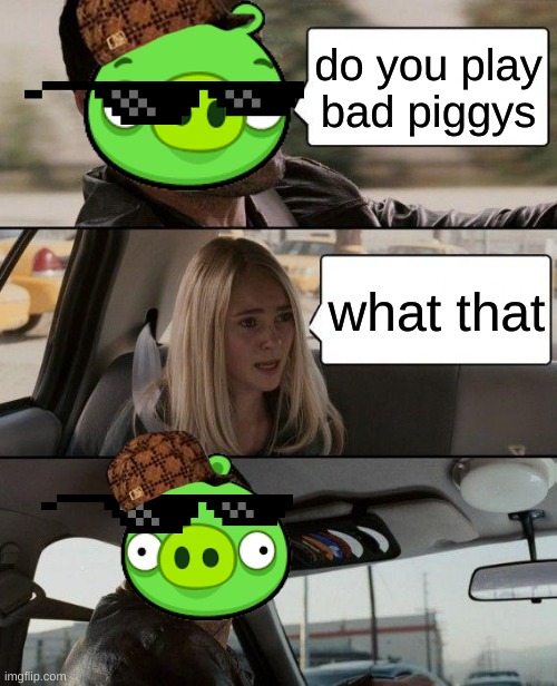 bad piggys | do you play bad piggys; what that | image tagged in bad piggies | made w/ Imgflip meme maker