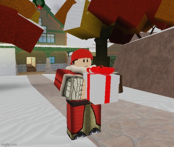 Flanker gives present | image tagged in flanker gives present | made w/ Imgflip meme maker