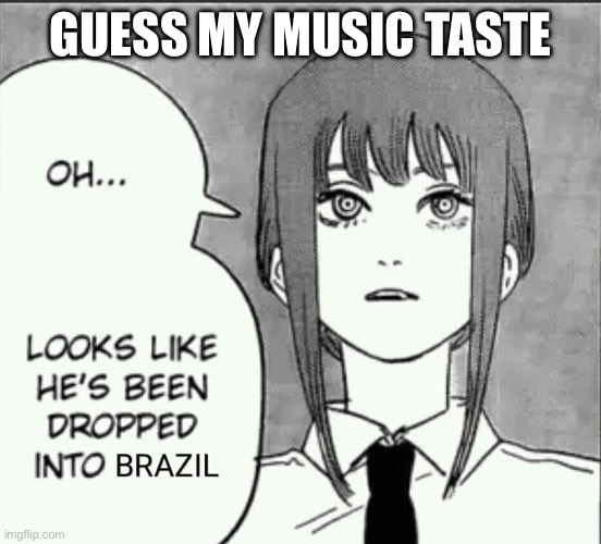 Maxima brazil | GUESS MY MUSIC TASTE | image tagged in maxima brazil | made w/ Imgflip meme maker