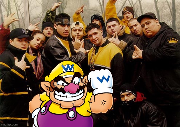 Wario joins Latin kings | image tagged in wario,gangsta | made w/ Imgflip meme maker
