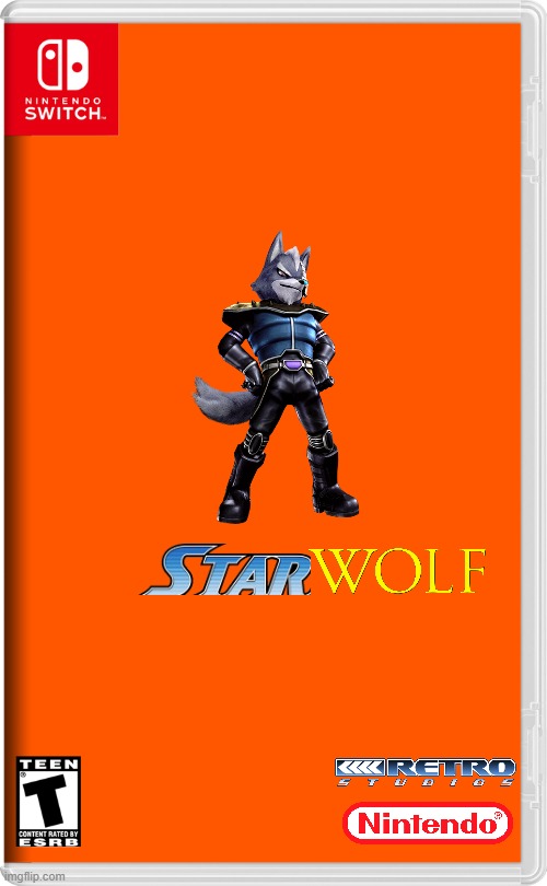 if nintendo made more spin off games volume 2 | image tagged in nintendo switch,starfox,spin off,fake,starwolf | made w/ Imgflip meme maker