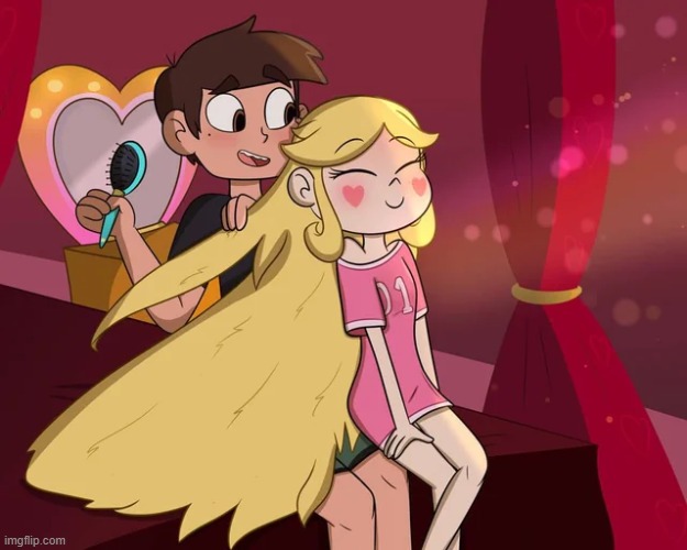 Haired care byQueenBluestar | image tagged in star vs the forces of evil | made w/ Imgflip meme maker
