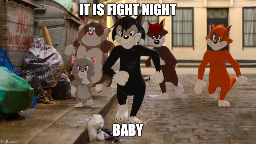 the alley brutes entrance 2023 | IT IS FIGHT NIGHT; BABY | image tagged in wwe,tom and jerry,super smash bros | made w/ Imgflip meme maker