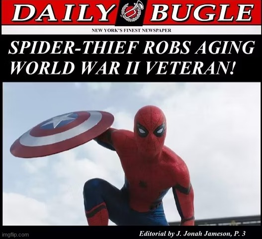 image tagged in spiderman | made w/ Imgflip meme maker