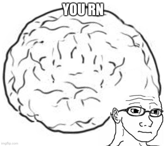 Big Brain | YOU RN | image tagged in big brain | made w/ Imgflip meme maker