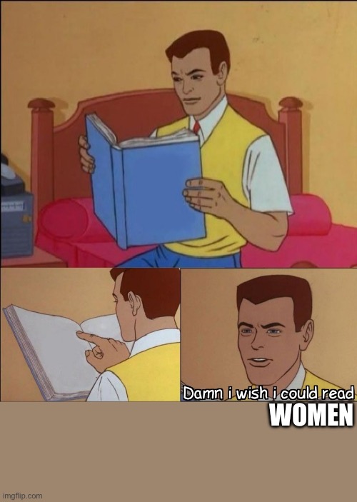 Damn i wish i could read | WOMEN | image tagged in damn i wish i could read | made w/ Imgflip meme maker