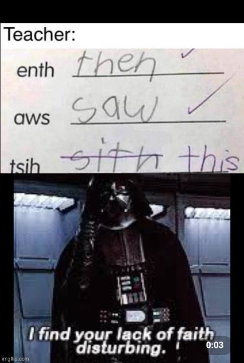 Sith, not this | image tagged in i find your lack of faith disturbing,sith,this | made w/ Imgflip meme maker