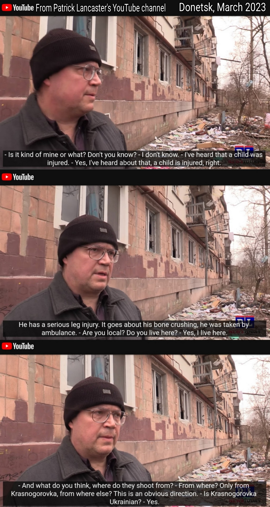 Donetsk Shellings 2023 Blank Meme Template