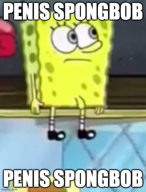 penis songebob | PENIS SPONGBOB; PENIS SPONGBOB | image tagged in spongebob,fun,memes,penis jokes | made w/ Imgflip meme maker
