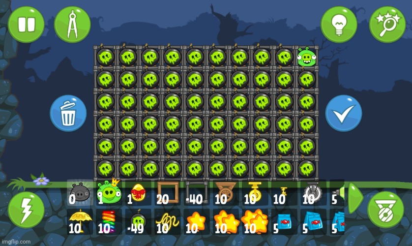 Yes, chat. This is plain unmodded Bad Piggies (excluding the fact I have infinite boosts and infinite scrap) | made w/ Imgflip meme maker