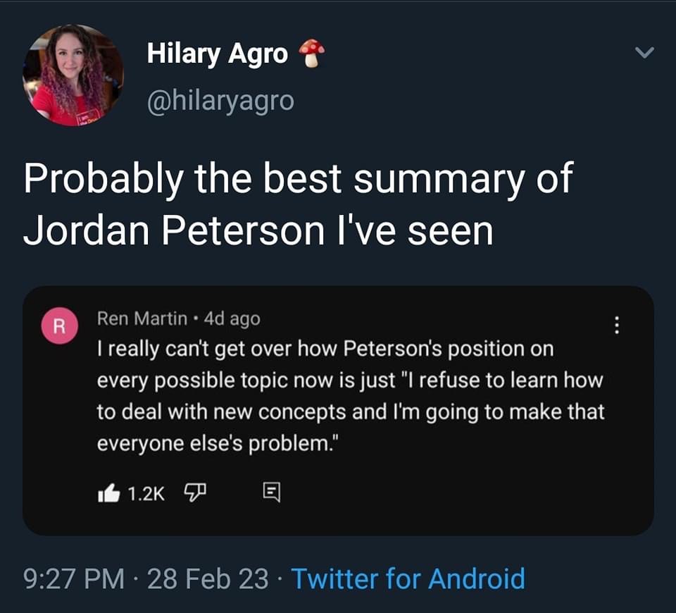 High Quality Summary of Jordan Peterson Blank Meme Template