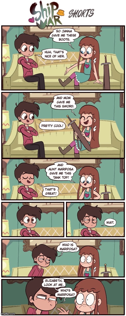 I might wanna Start Posting the Ship War AU. But some Parts are going to be long… so here’s a short comic.. | image tagged in comics/cartoons,star vs the forces of evil | made w/ Imgflip meme maker