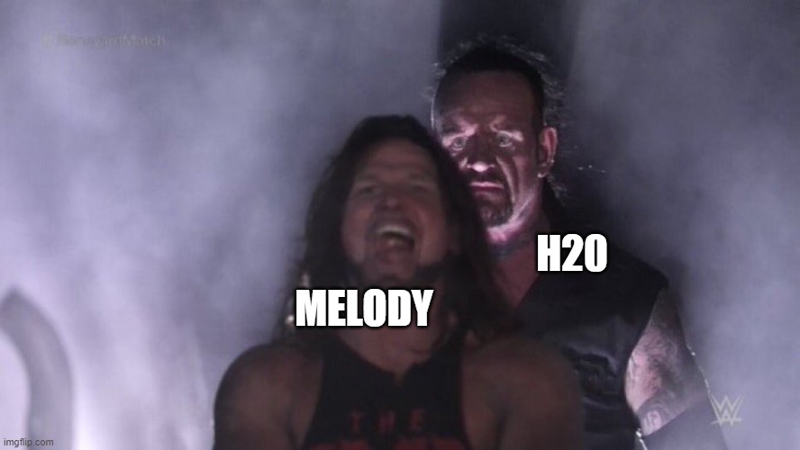 AJ Styles & Undertaker | MELODY H20 | image tagged in aj styles undertaker | made w/ Imgflip meme maker