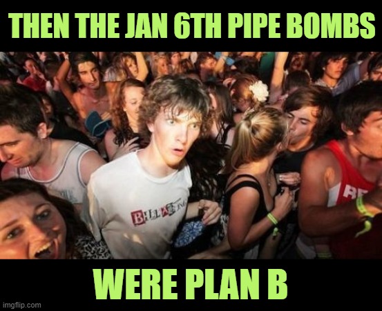 Shutting Down the Election Fraud Hearings | THEN THE JAN 6TH PIPE BOMBS; WERE PLAN B | image tagged in memes,sudden clarity clarence | made w/ Imgflip meme maker