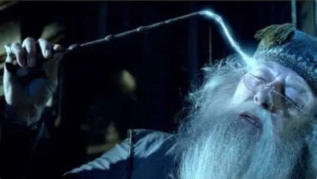 High Quality Dumbledore pulling memories Blank Meme Template