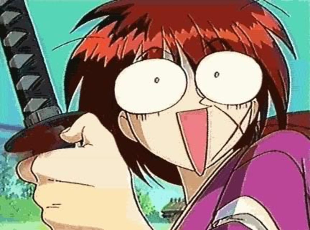 Himura Kenshin Shocked Blank Meme Template