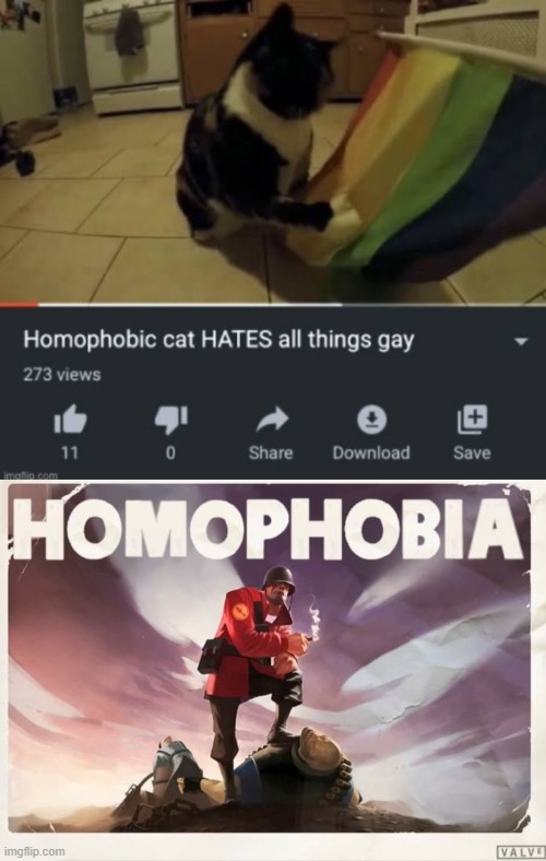 image tagged in soldier tf2 homophobia | made w/ Imgflip meme maker