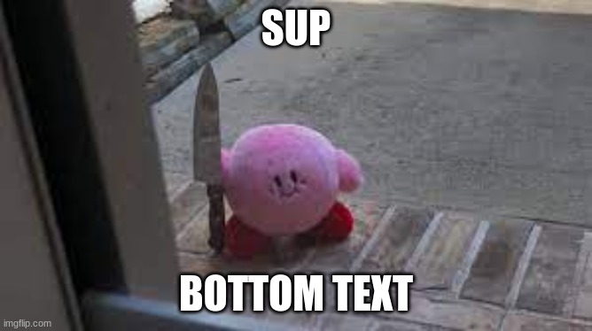 SUP BOTTOM TEXT | made w/ Imgflip meme maker
