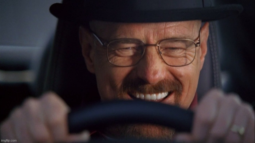 Breaking Bad walt smile | image tagged in breaking bad walt smile | made w/ Imgflip meme maker