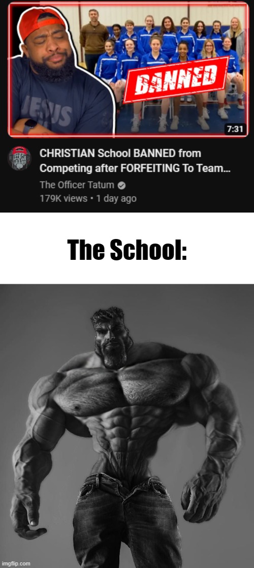 The video is also pretty based too. | The School: | made w/ Imgflip meme maker