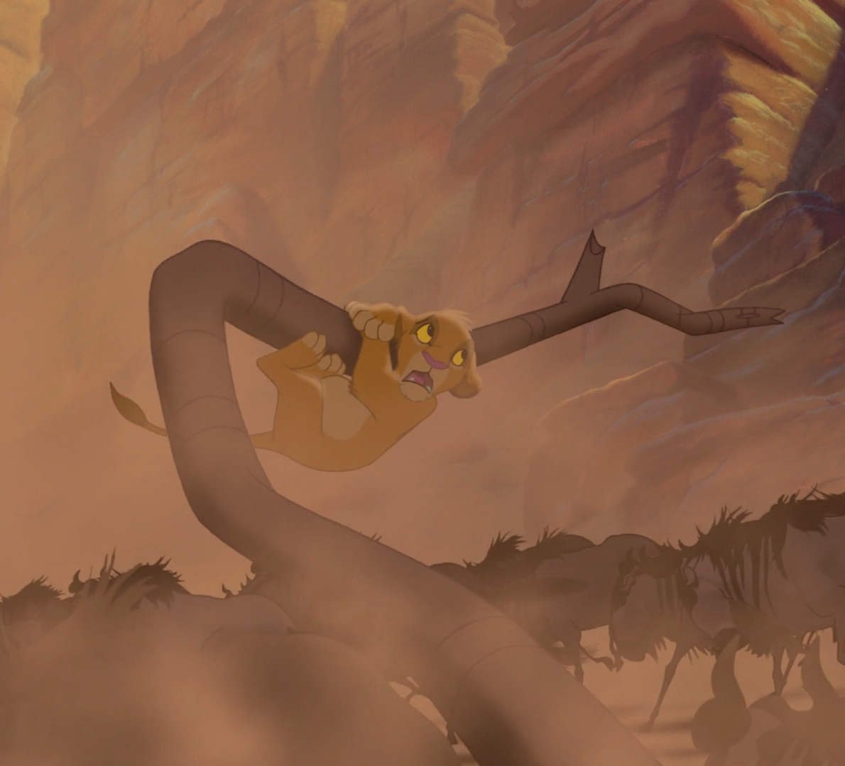 Simba Hang In There Blank Meme Template